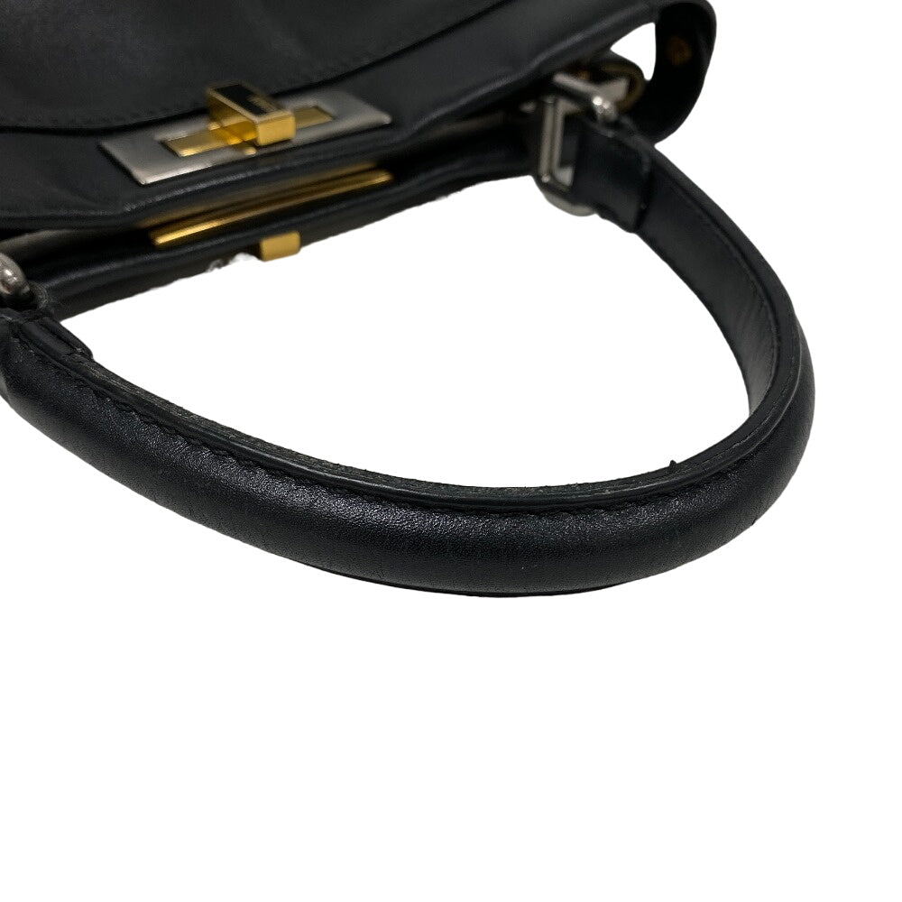 FENDI Handbag 8BN226 pony, leather black Peek-a-boo regular