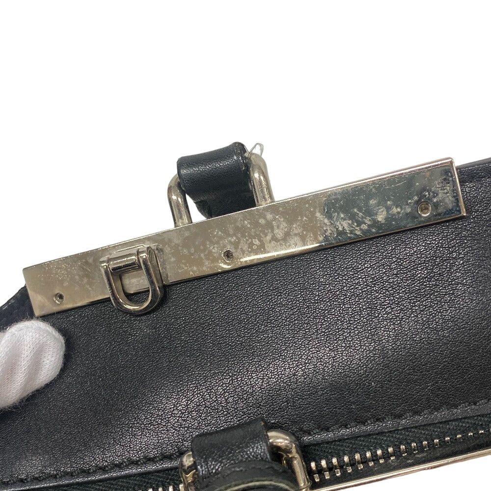 FENDI Handbag leather black Trois Jules