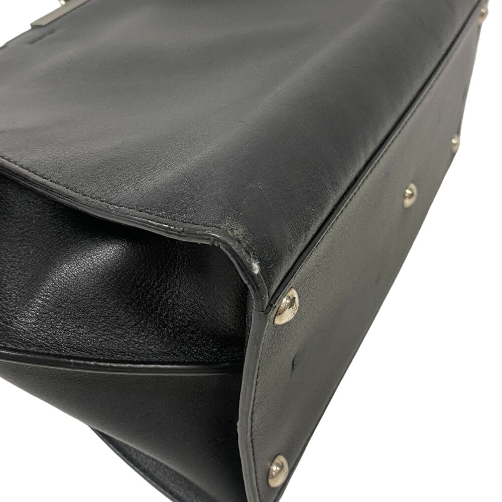 FENDI Handbag leather black Trois Jules
