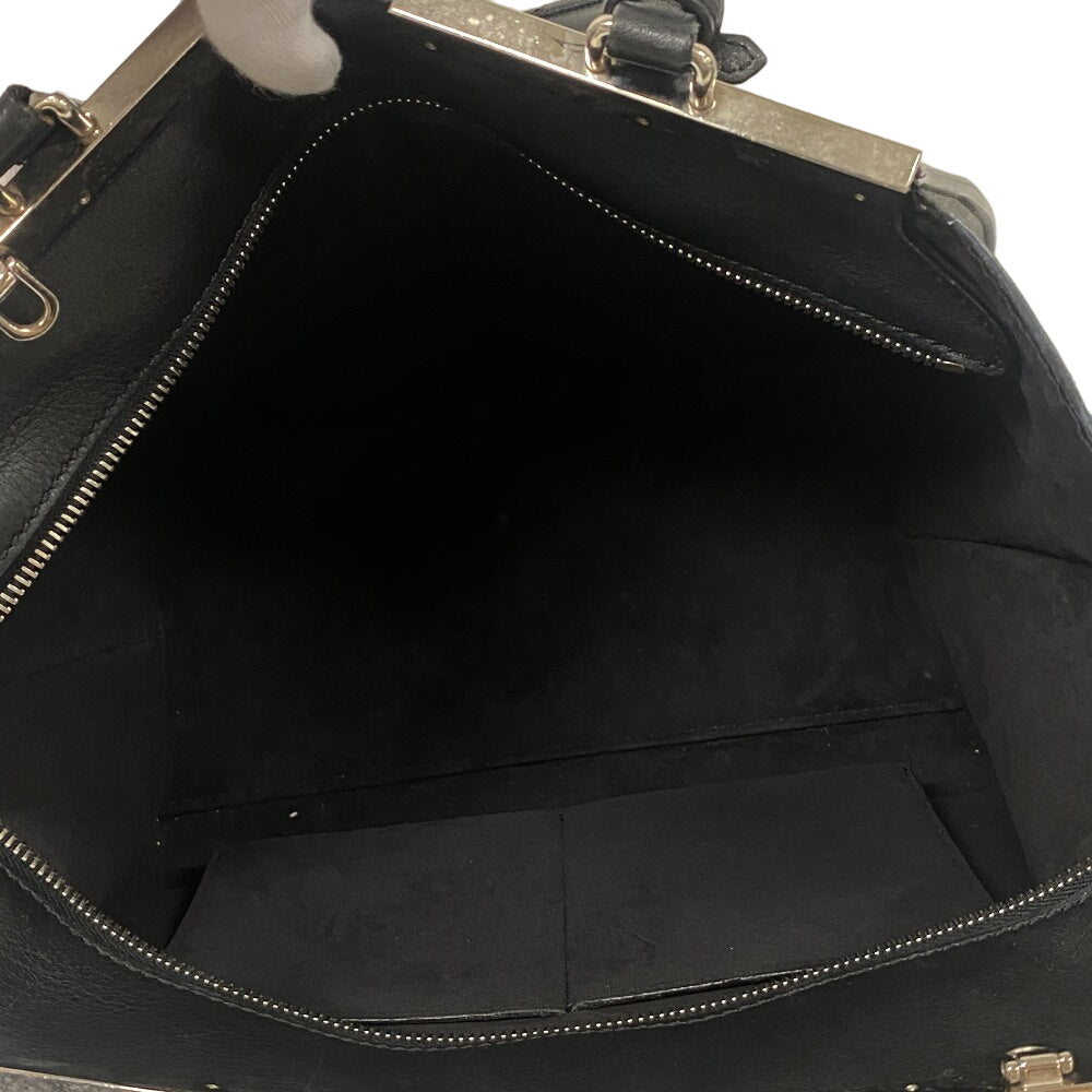 FENDI Handbag leather black Trois Jules