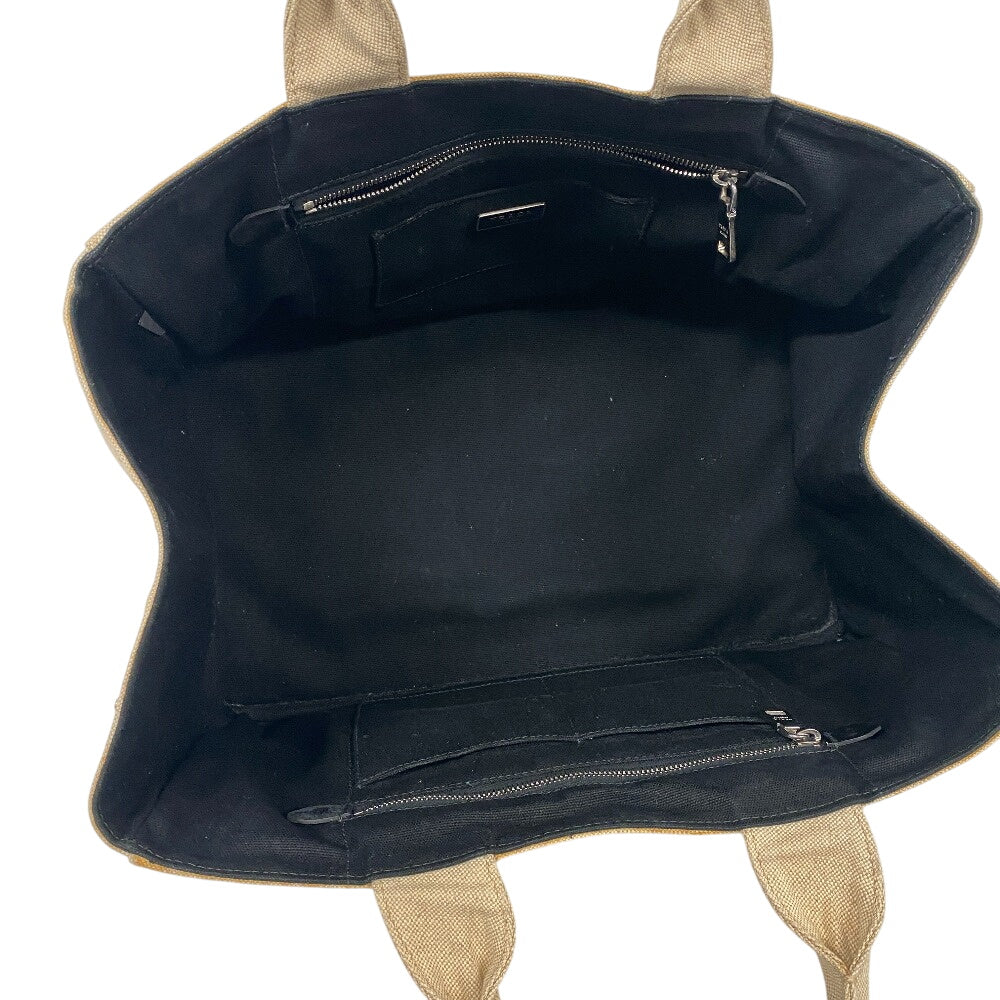 PRADA Tote Bag canvas white Canapa flour