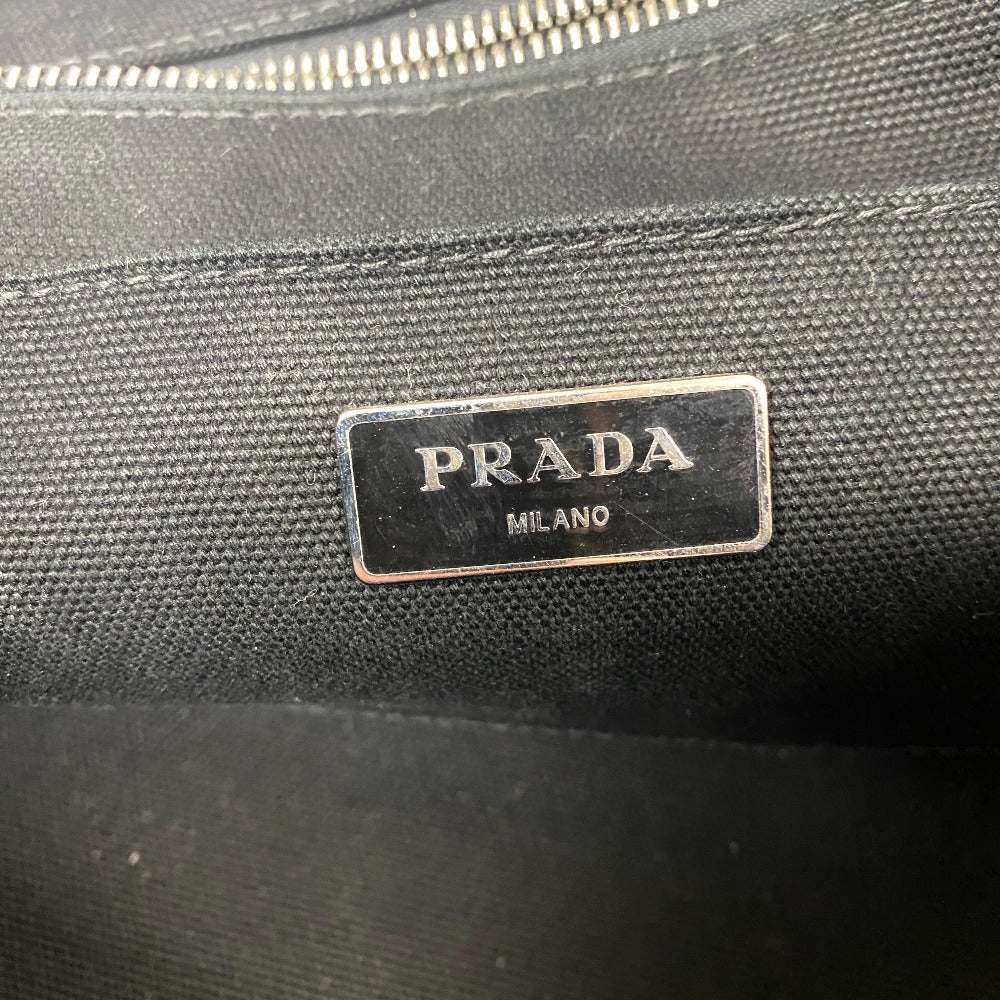 PRADA Tote Bag canvas white Canapa flour