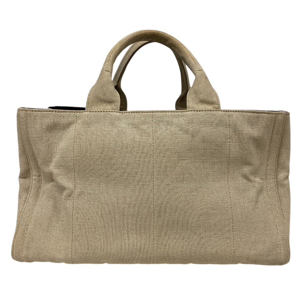 PRADA Tote Bag canvas white Canapa flour