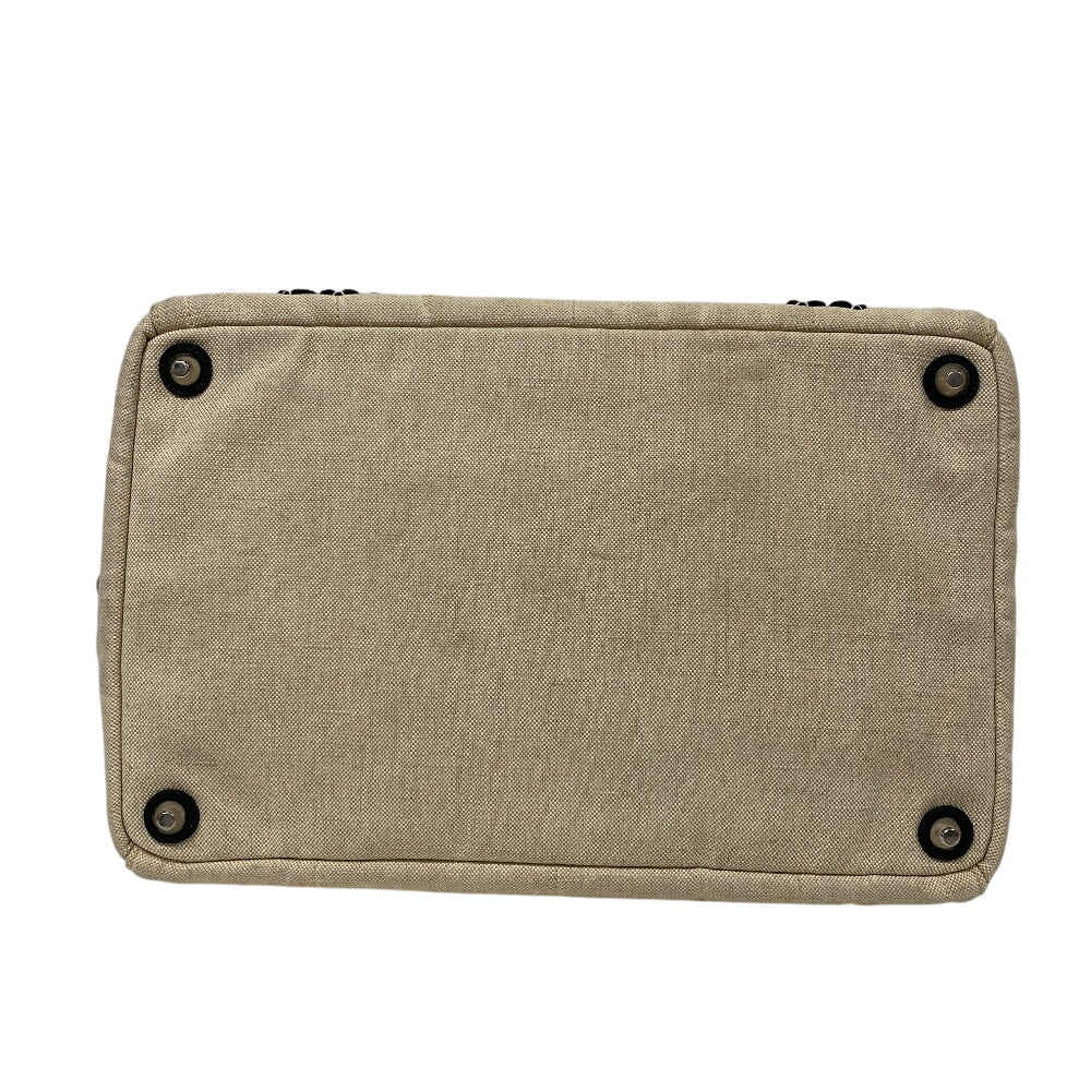 PRADA Tote Bag canvas white Canapa flour