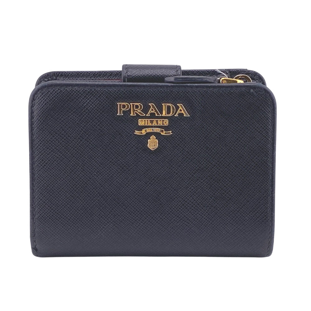PRADA Bifold Wallet 1ML018 leather black Safiano