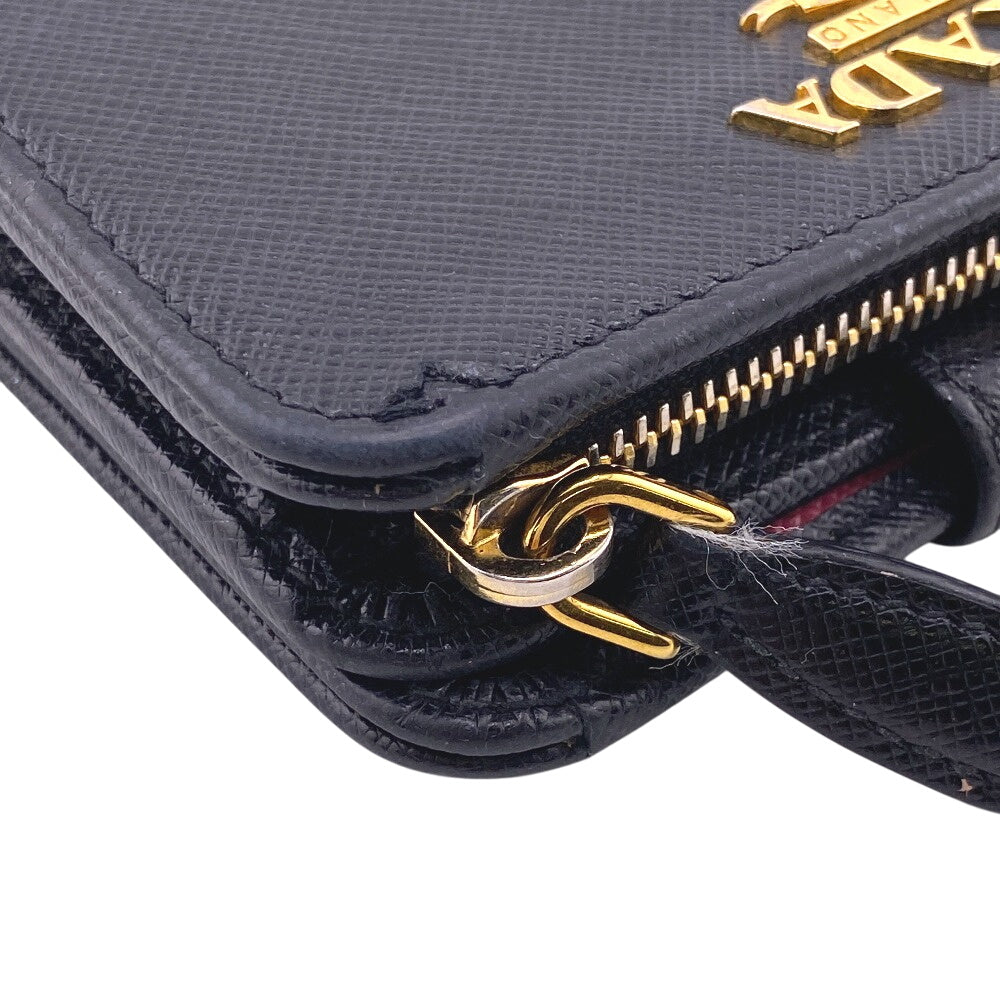 PRADA Bifold Wallet 1ML018 leather black Safiano
