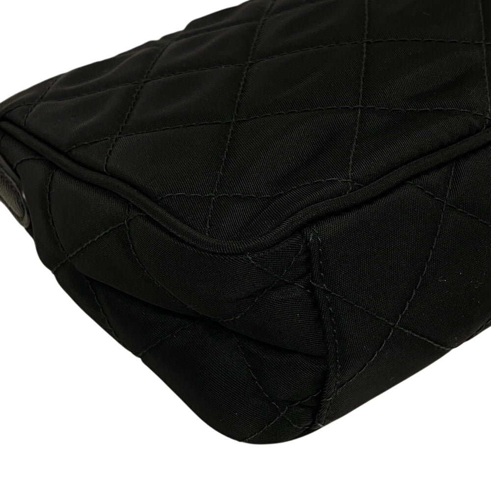 PRADA Handbag 1BH026 Nylon black Triangular plate test input
