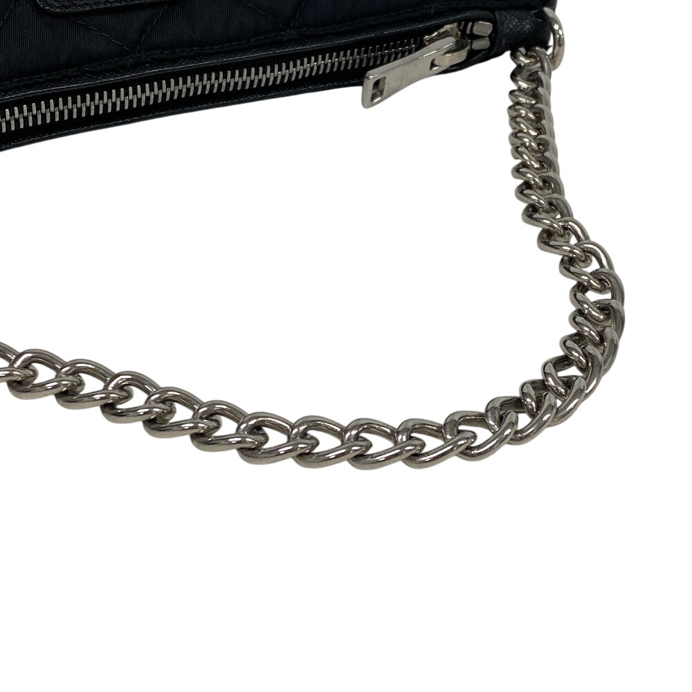 PRADA Handbag 1BH026 Nylon black Triangular plate test input
