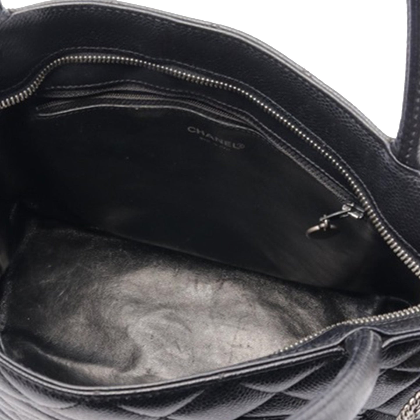 Black Chanel Caviar Medallion Tote