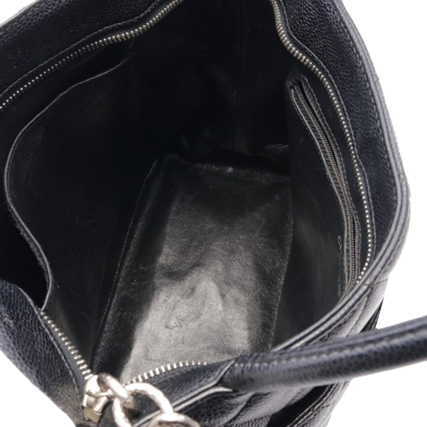 Black Chanel Caviar Medallion Tote