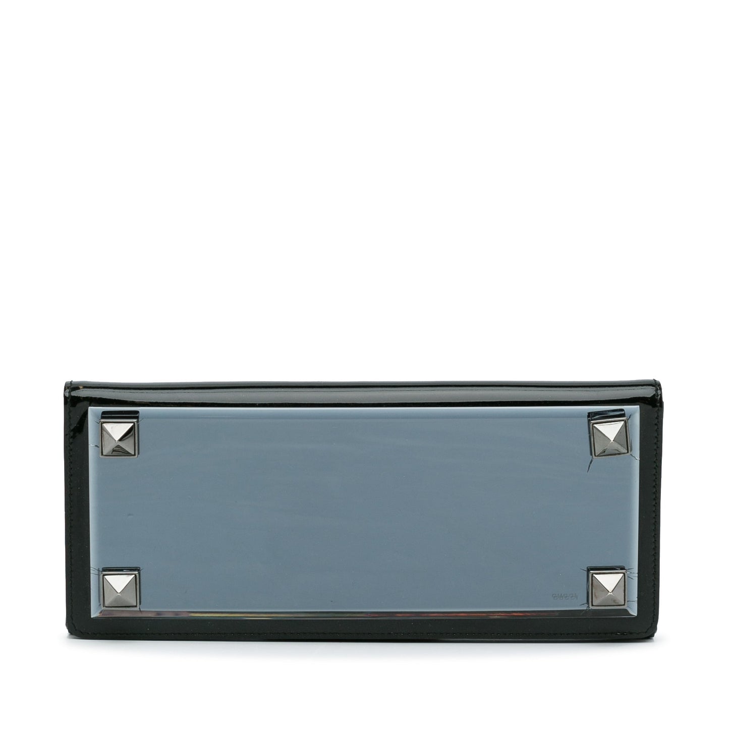 Blue Gucci Tempered Glass Broadway Clutch