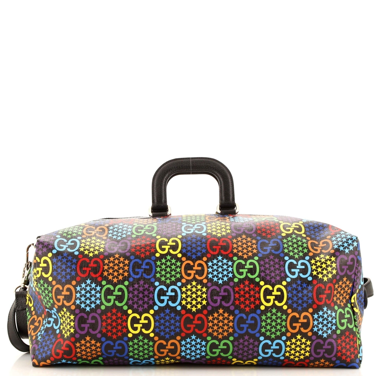 Convertible Duffle Backpack Psychedelic Print GG Coated Canvas Medium