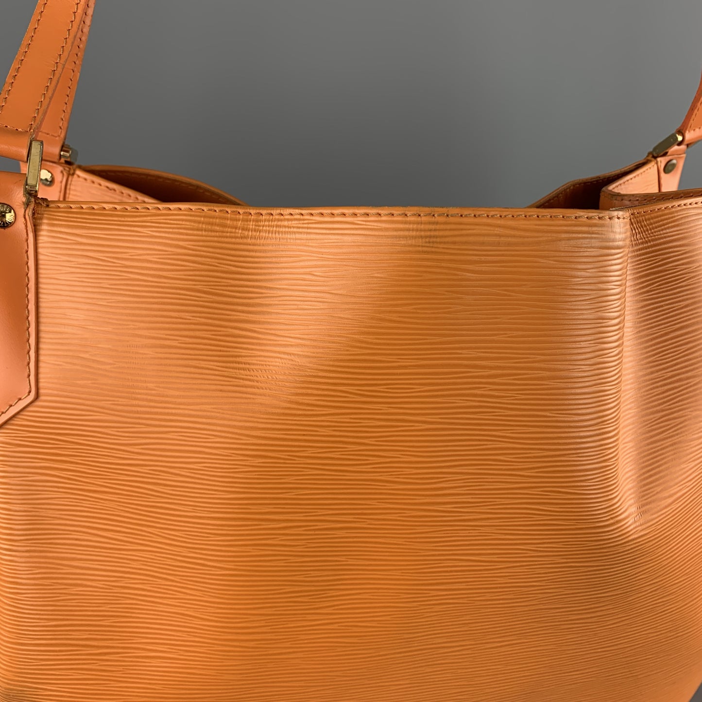 LOUIS VUITTON Orange Epi Leather MANDARA MM Large Shoulder Bag