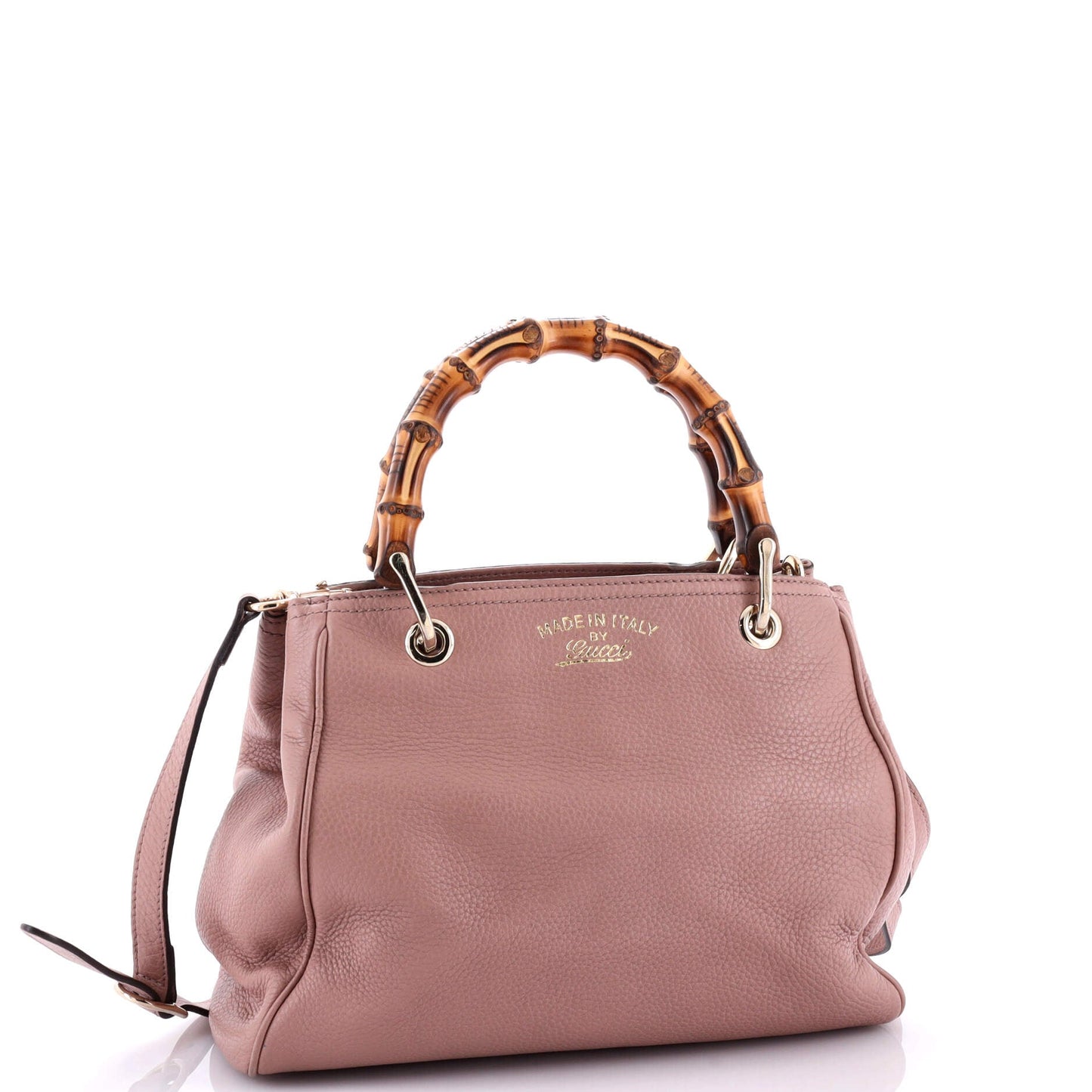 Bamboo Shopper Tote Leather Small