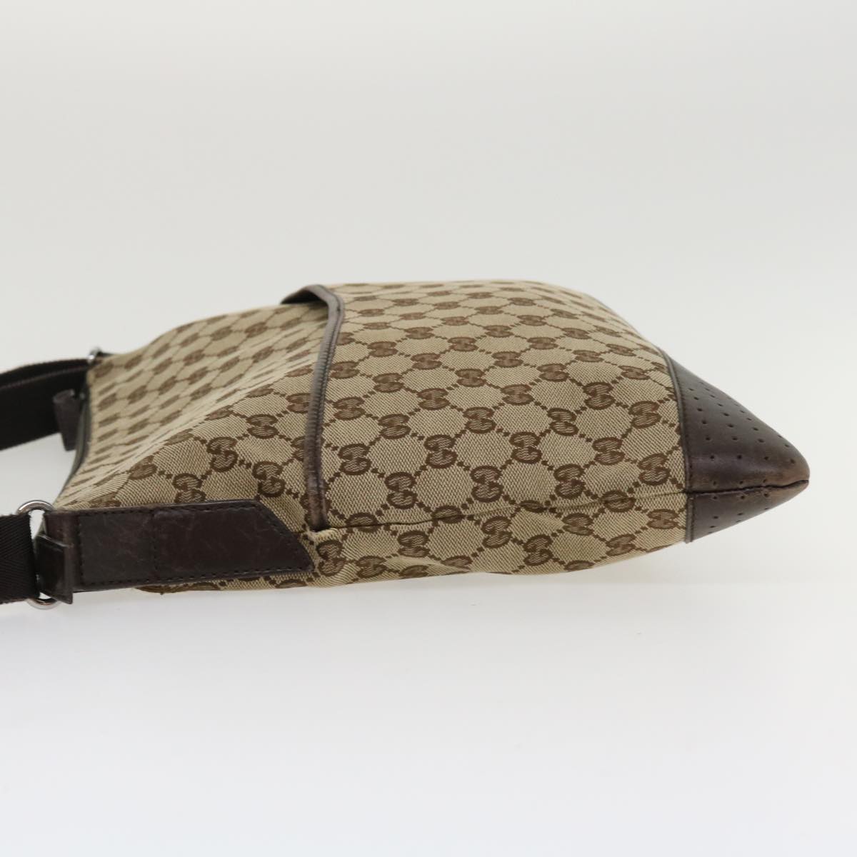 GUCCI GG Canvas Shoulder Bag Canvas Beige Brown 145856 ac1754