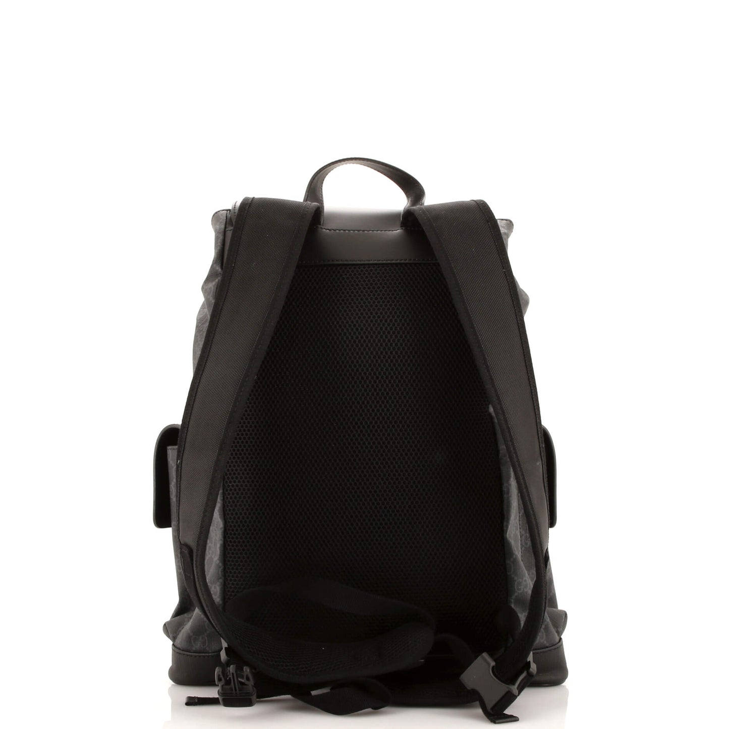 Double Pocket Buckle Backpack GG Coated Canvas Large