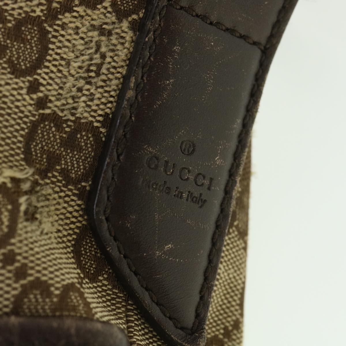 GUCCI GG Canvas Shoulder Bag Beige 145857 am4145