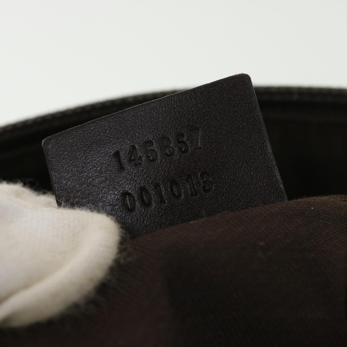 GUCCI GG Canvas Shoulder Bag Beige 145857 am4145