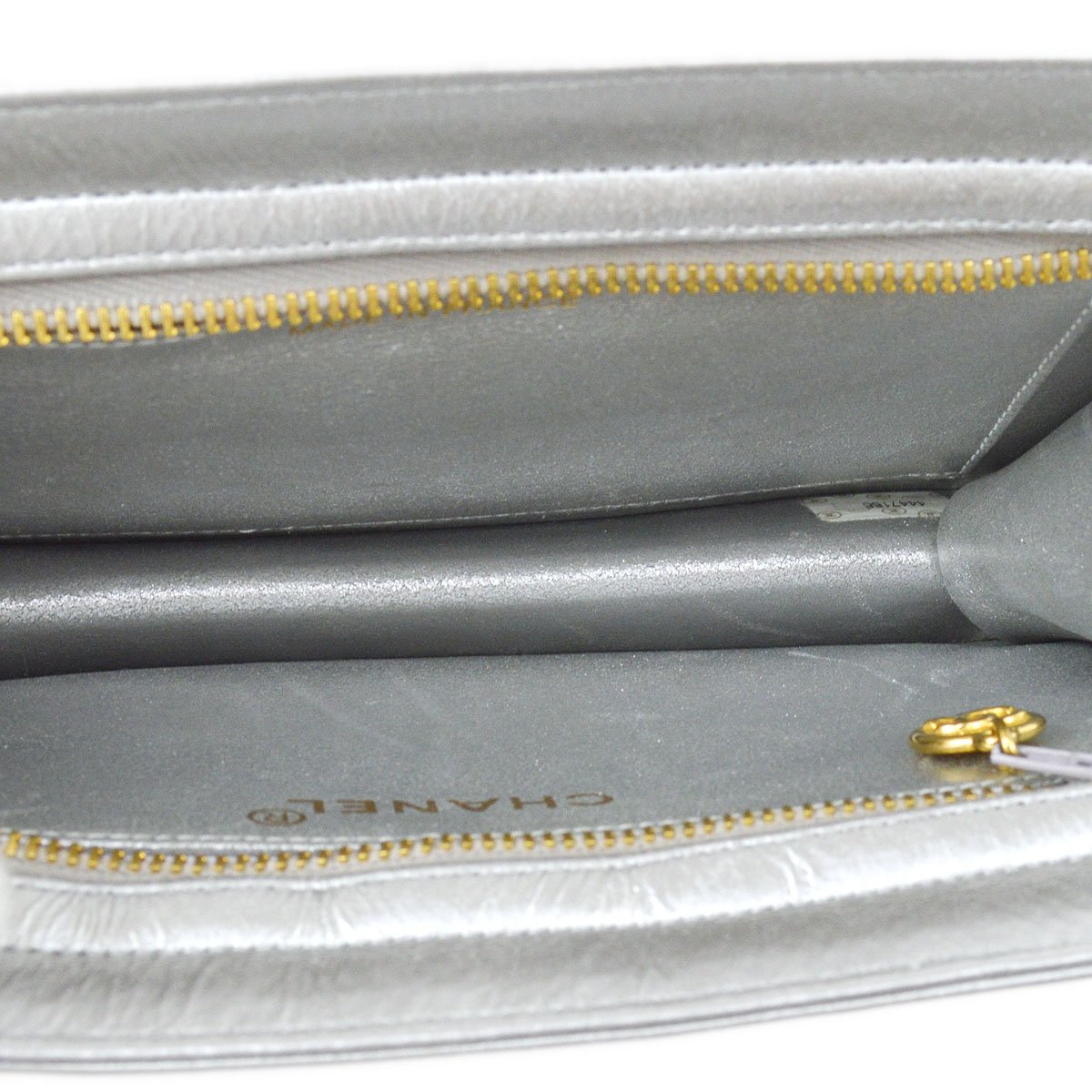CHANEL 1996-1997 Clutch Bag Silver
