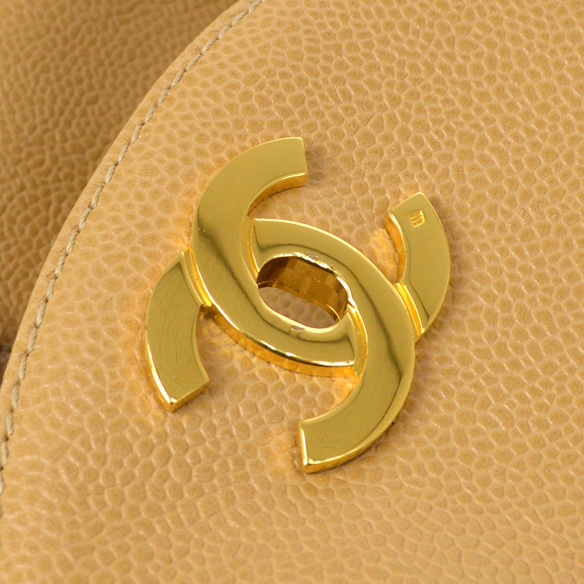 CHANEL 1994-1996 Beige Caviar Triple CCs Backpack