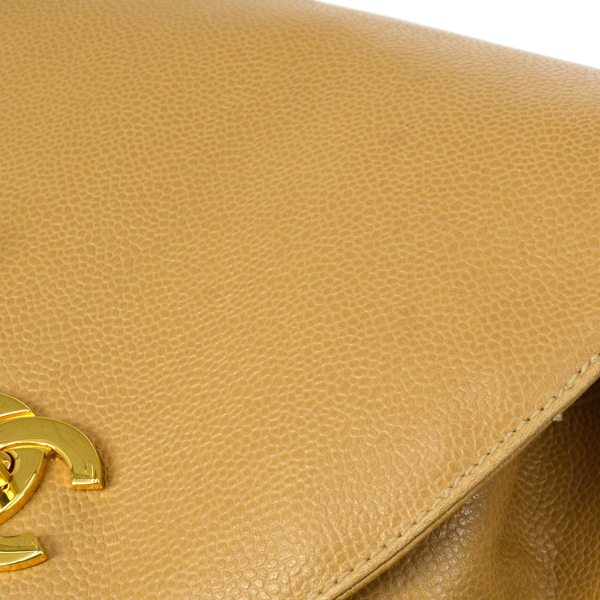 CHANEL 1994-1996 Beige Caviar Triple CCs Backpack