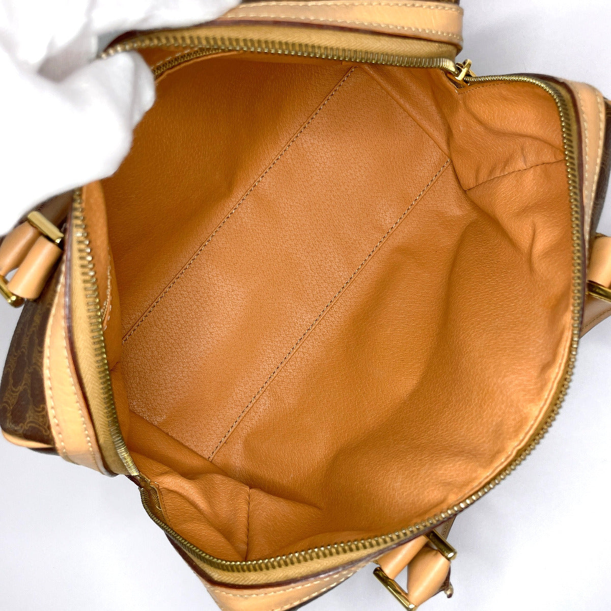 Celine Macadam Mini Boston 2WAY Handbag PVC/Leather