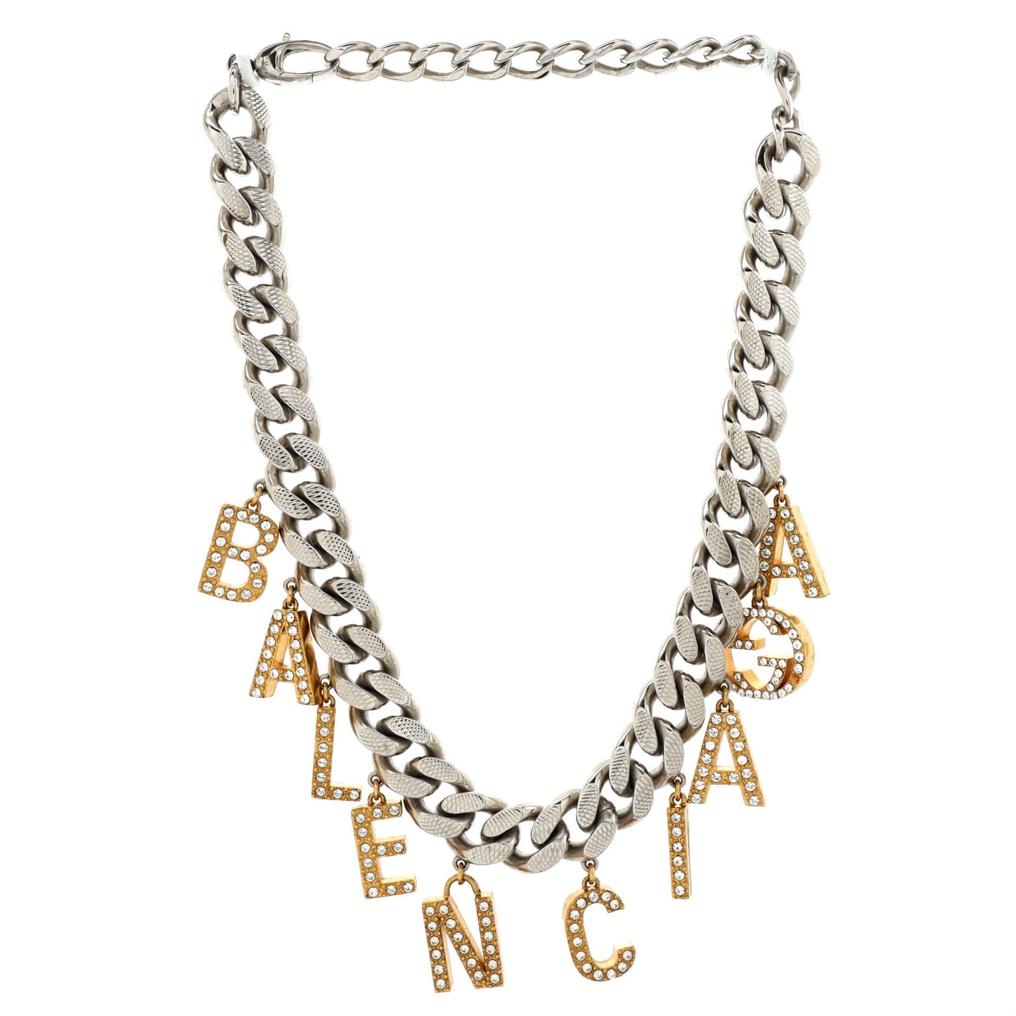 x Balenciaga The Hacker Project Choker Necklace Metal with Crystal