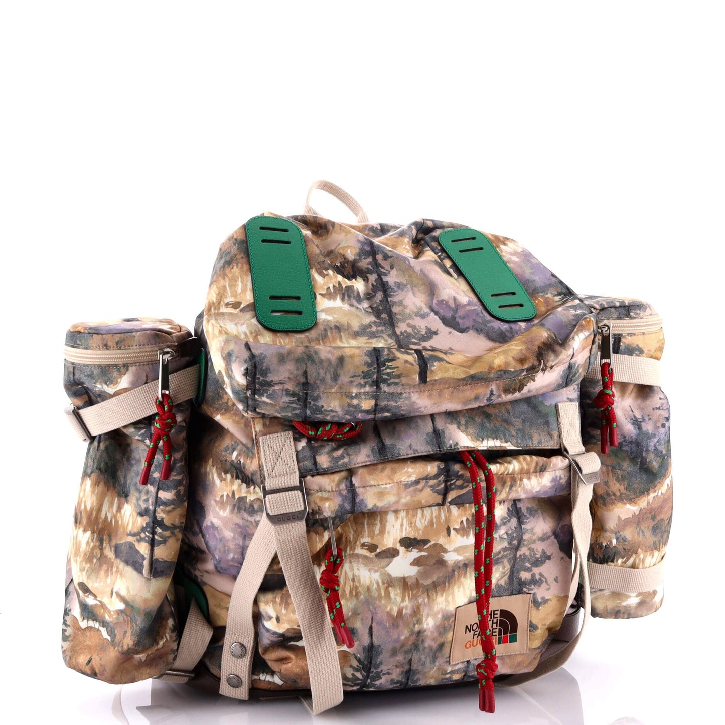 Gucci x The North Face Flap Backpack Printed Nylon Large