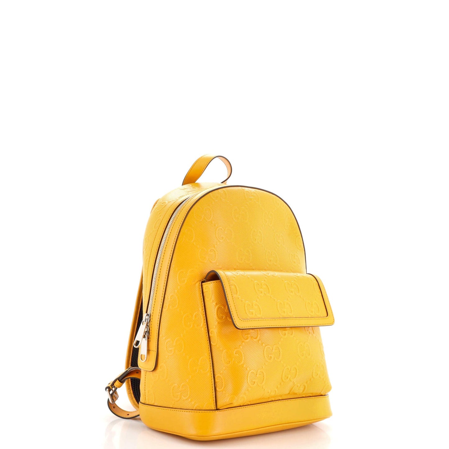 Pocket Backpack GG Embossed Perforated Leather Large