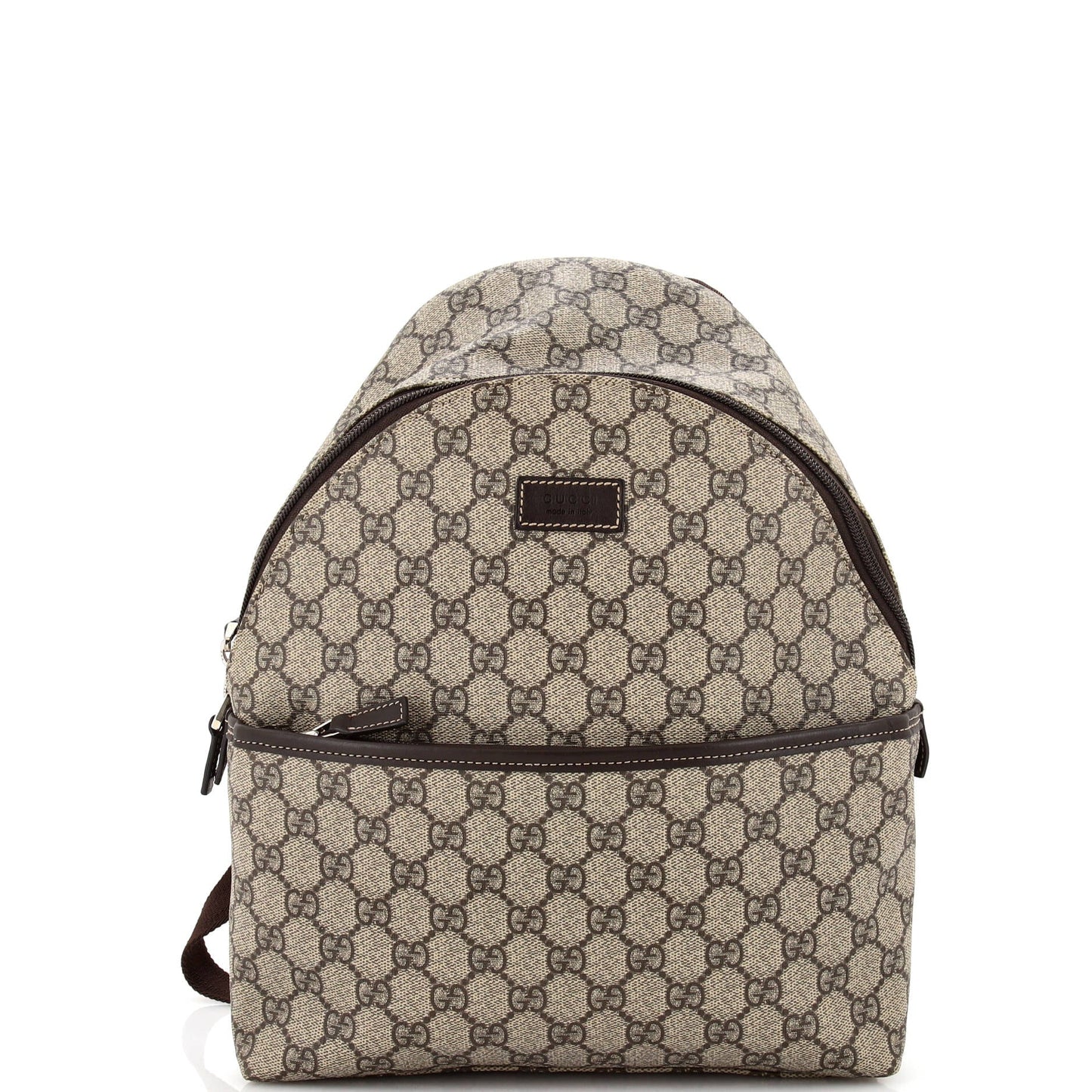 Front Pocket Backpack GG Coated Canvas Small