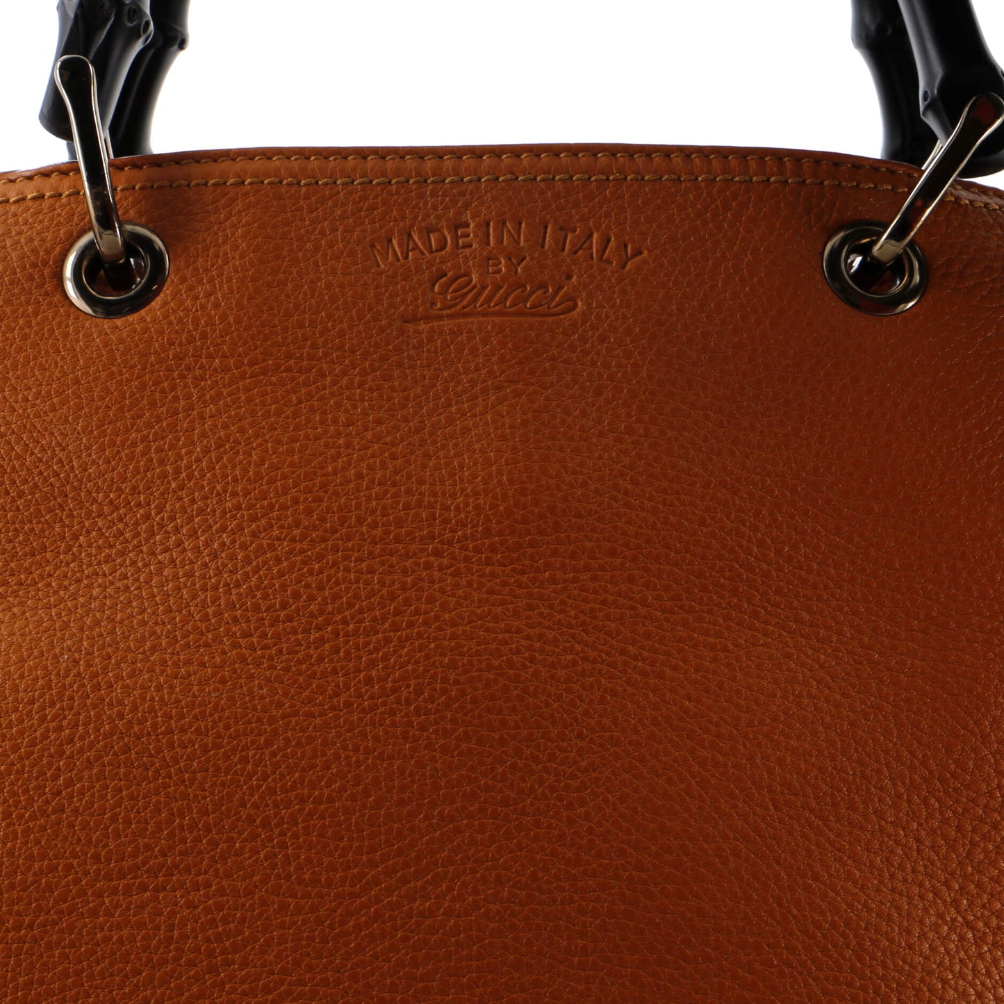 Bamboo Shopper Tote Leather Small