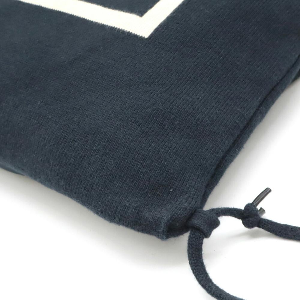 Black Cotton Chanel Backpack