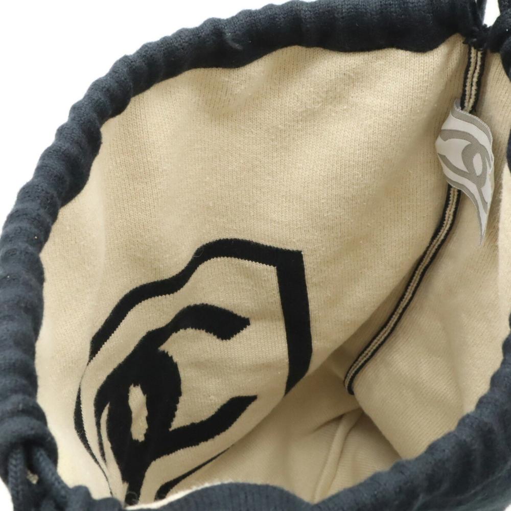 Black Cotton Chanel Backpack