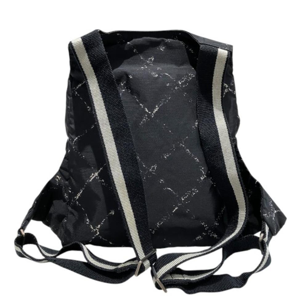 Black Fabric Chanel Backpack