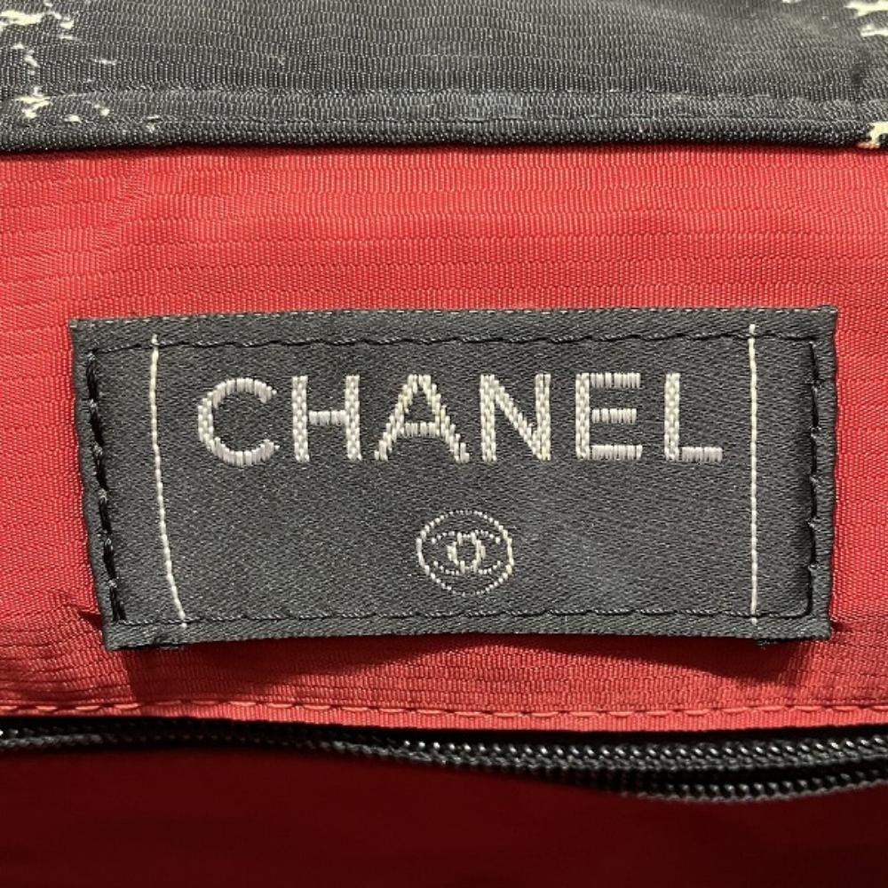 Black Fabric Chanel Backpack