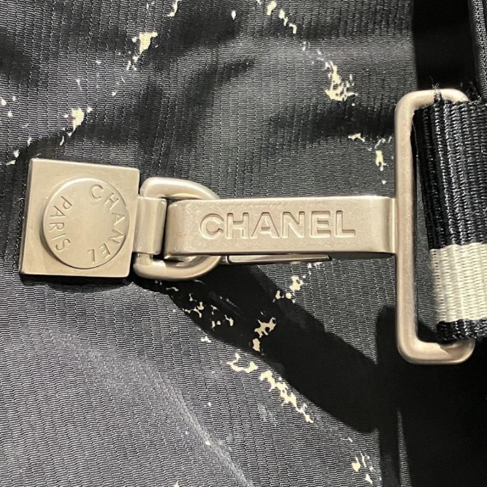 Black Fabric Chanel Backpack