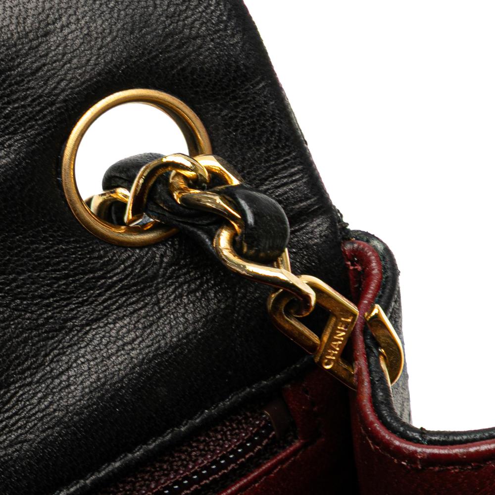 Black Leather Chanel Crossbody Bag