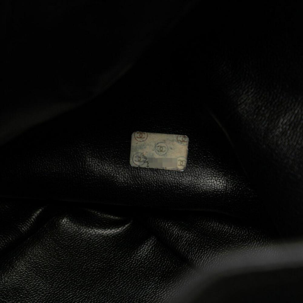 Black Leather Chanel Crossbody Bag