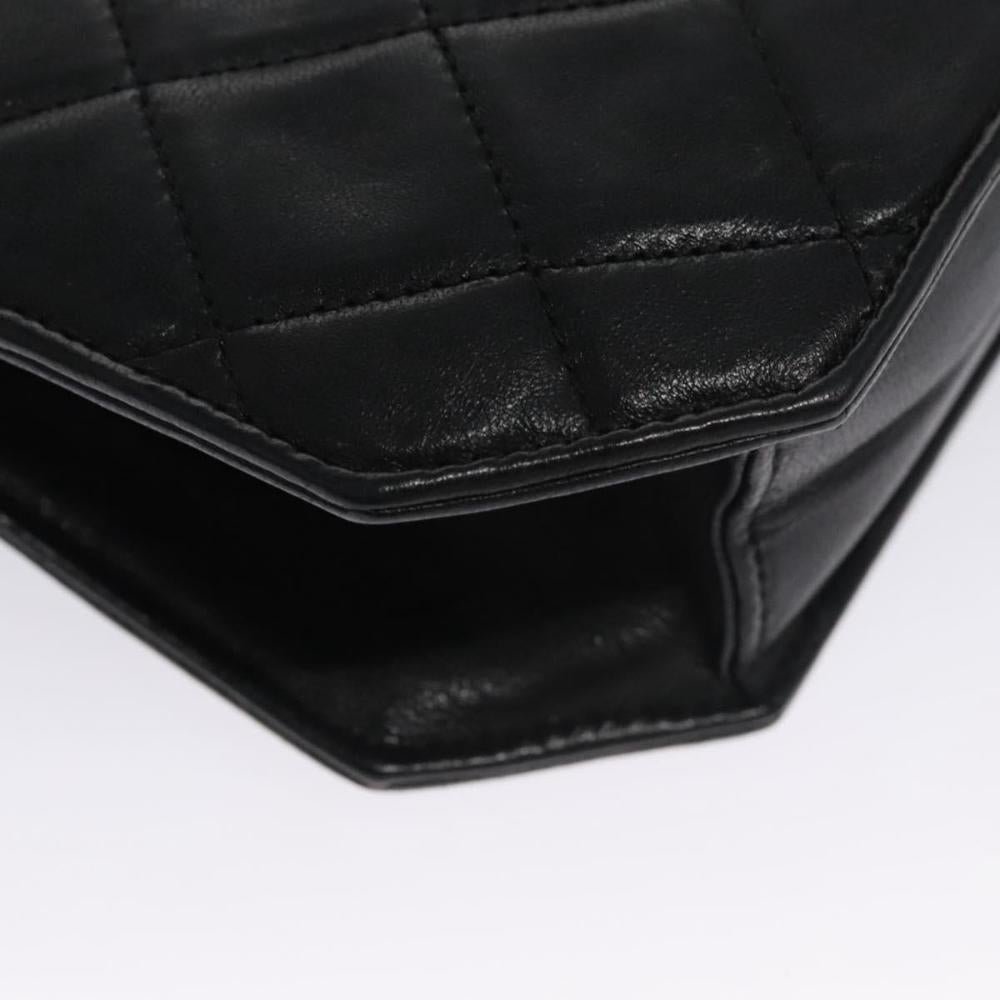 Black Leather Chanel Crossbody Bag