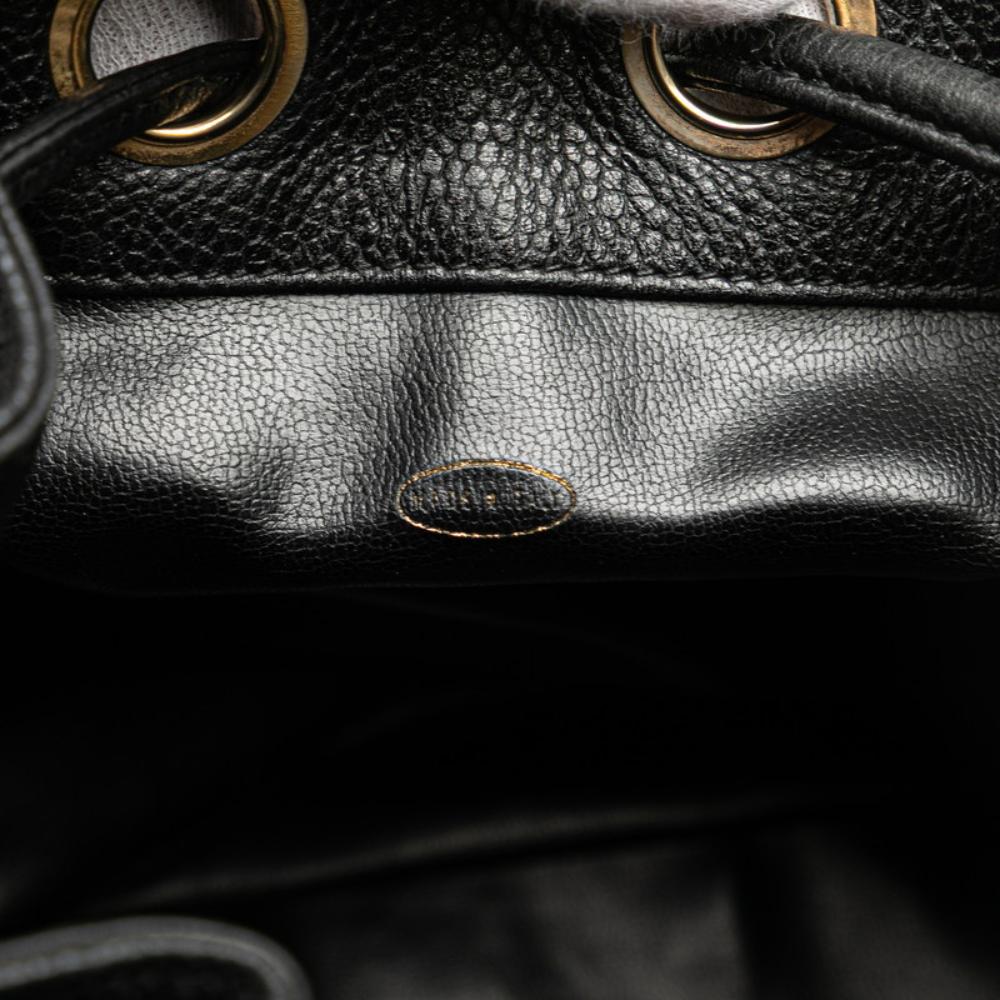 Black Leather Chanel Crossbody Bag