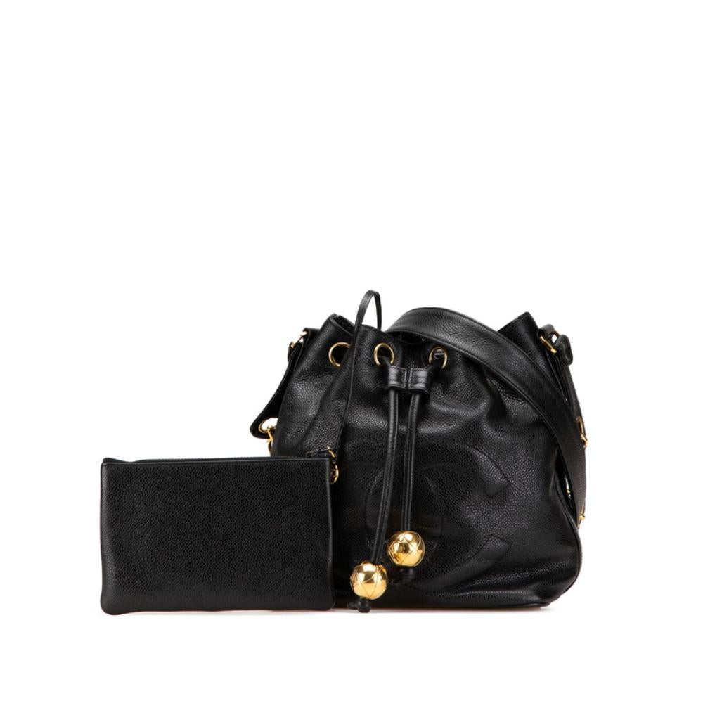 Black Leather Chanel Crossbody Bag