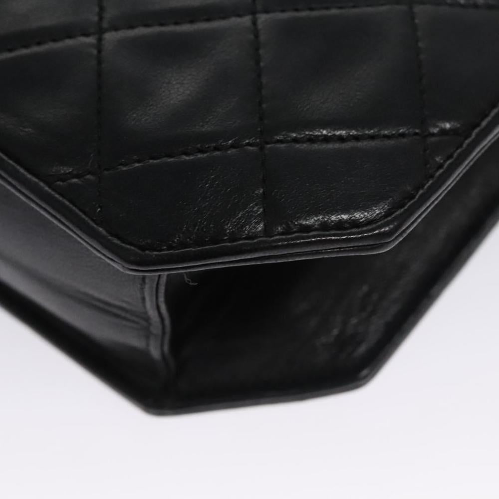 Black Leather Chanel Crossbody Bag