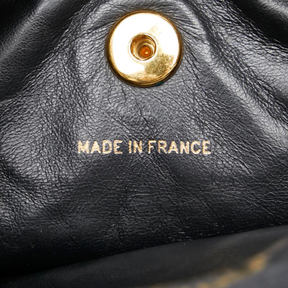Black Leather Chanel Backpack