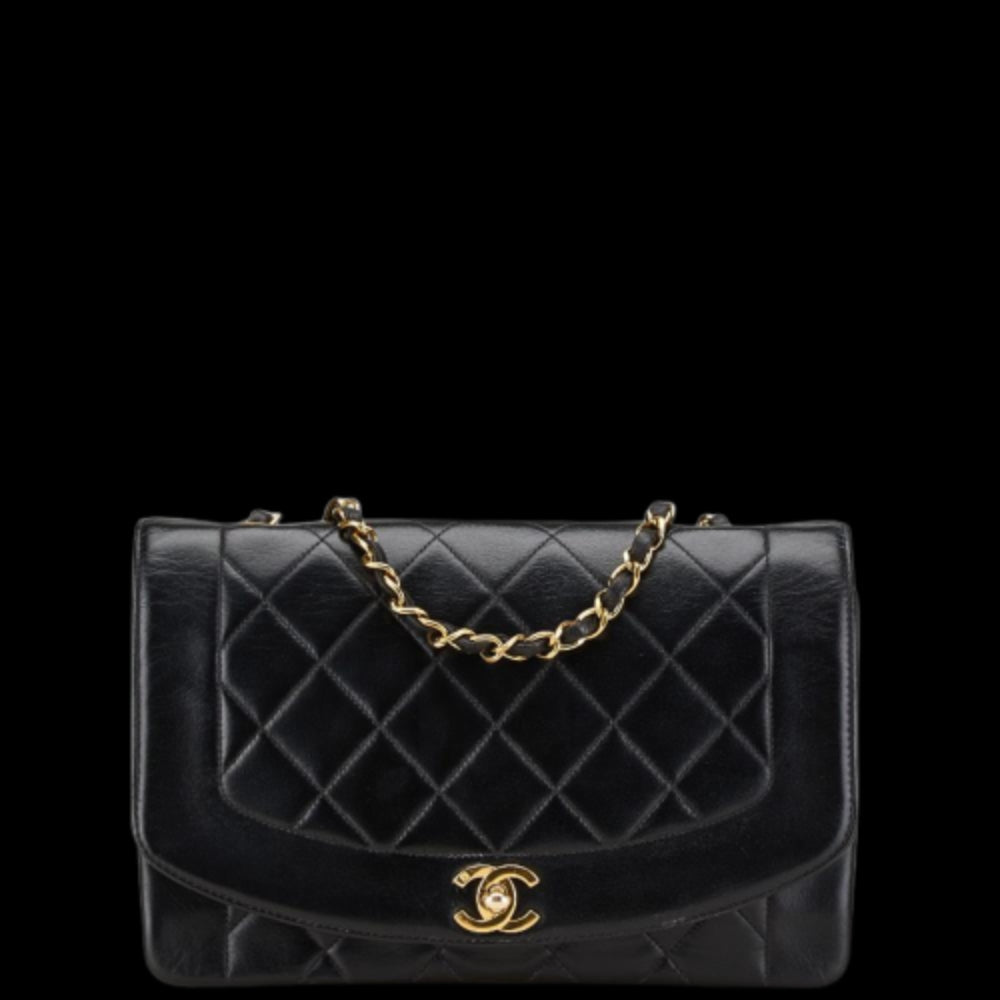 Black Leather Chanel Crossbody Bag