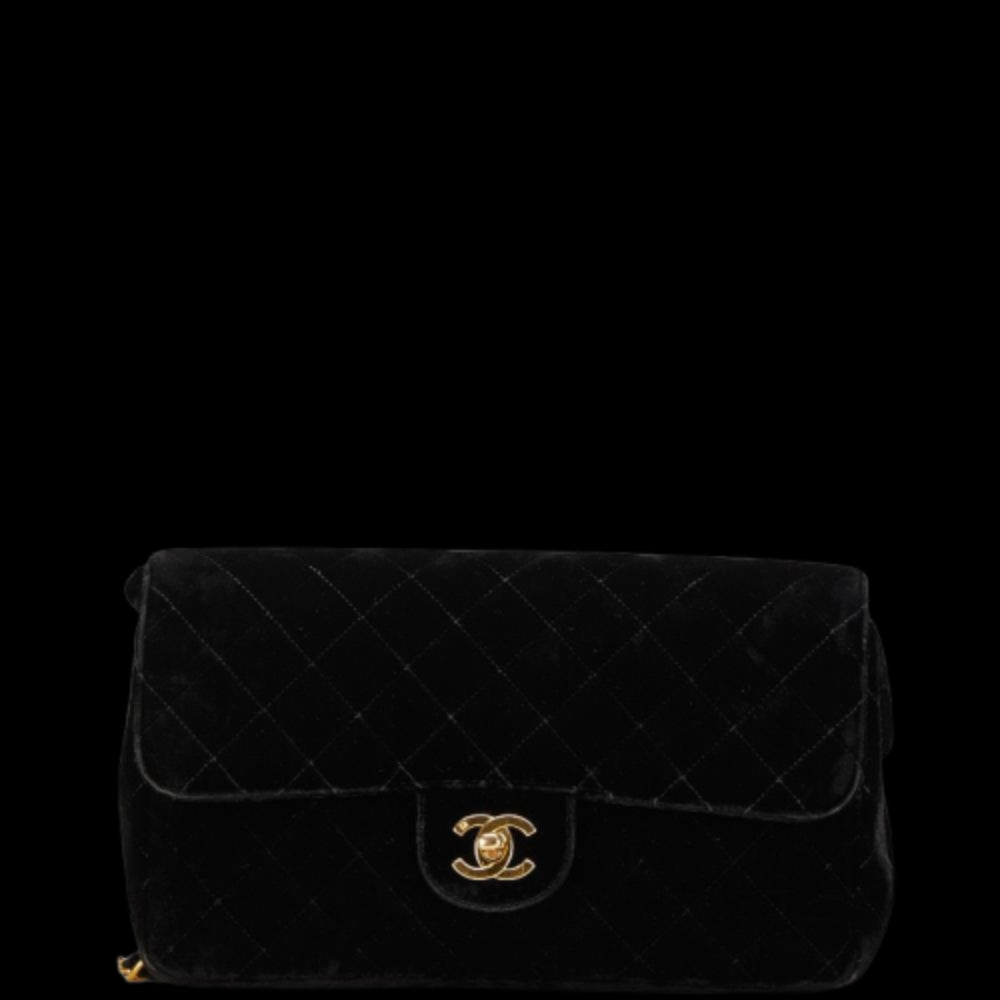 Black Leather Chanel Backpack