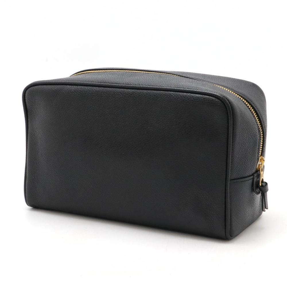 Black Leather Chanel Clutch