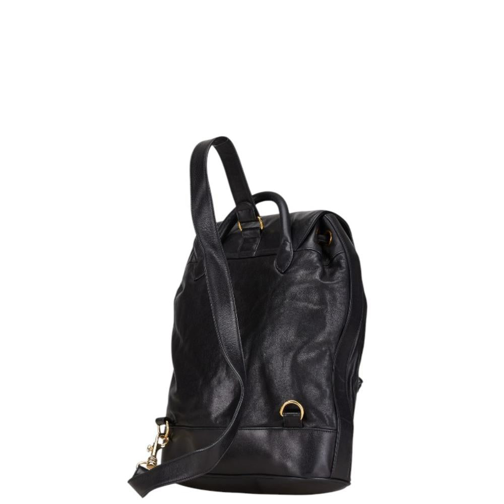Black Leather Chanel Crossbody Bag