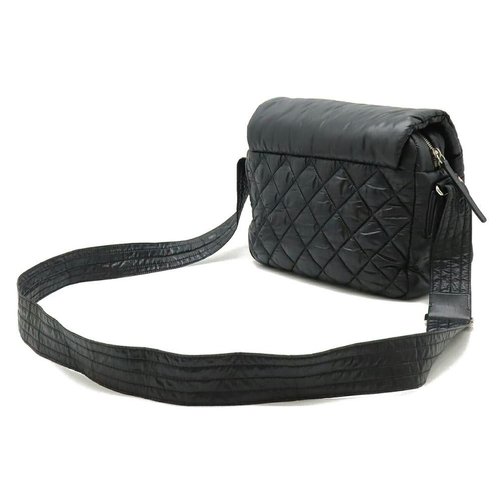 Black Leather Chanel Crossbody Bag