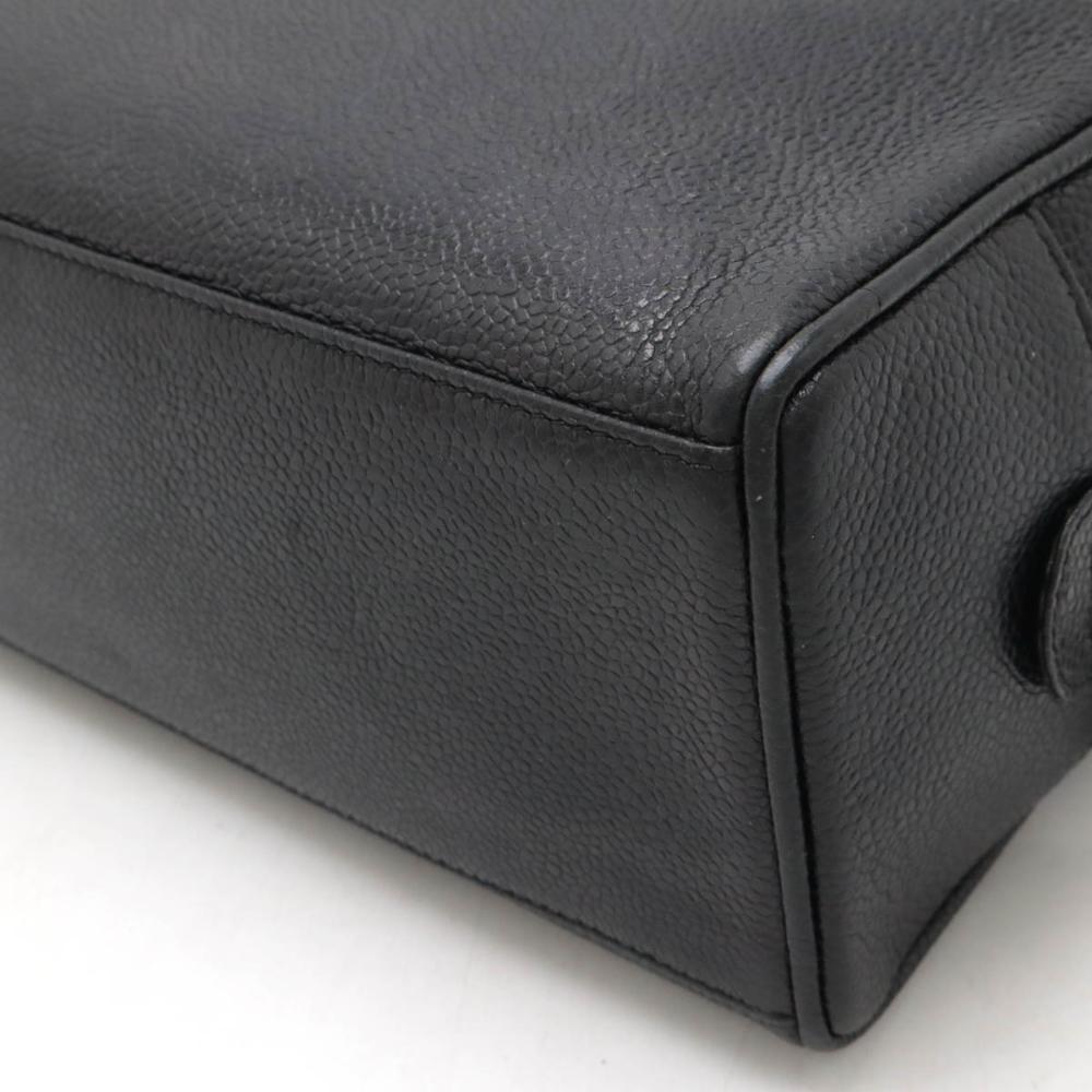 Black Leather Chanel Clutch