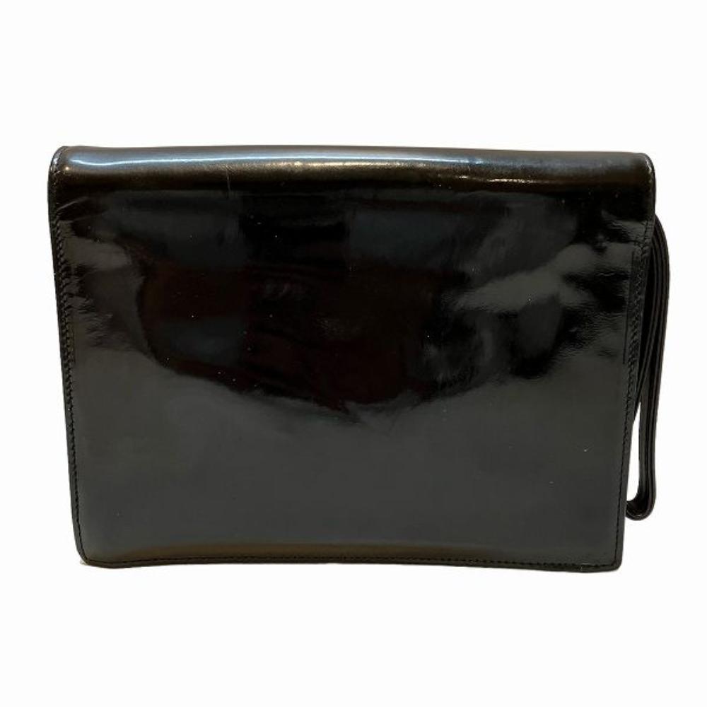 Black Leather Chanel Clutch